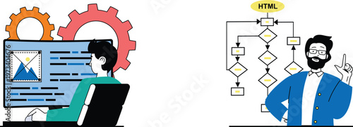 Understanding web development through visualization and coding concepts