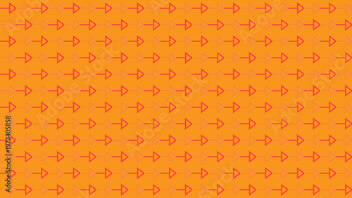 Arrows Pattern on Orange Background: A repeating pattern of arrow symbols dances across an orange backdrop, evoking a sense of forward momentum and directional guidance.