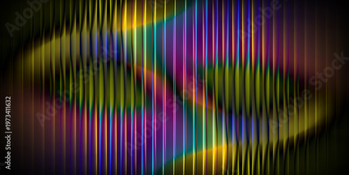 abstract patterns Light and shadow background. Futuristic glass texture, fractal ripple pattern, riddle glass effect across neon gradient