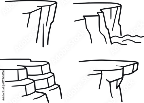 Black line of simple chairs with wooden seats and backs black line chair furniture