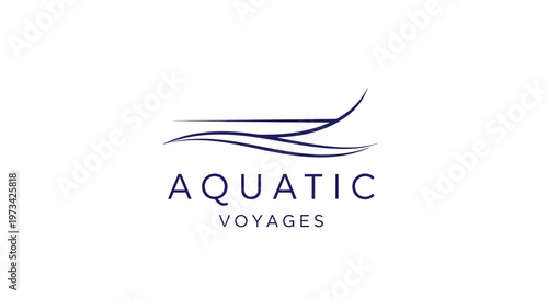 Aquatic Voyages logo with blue waves.