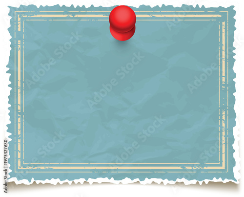 A red spherical object floating above a green rectangular surface with decorative border