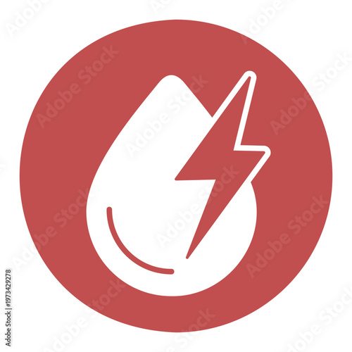 E-fuel energy drop outline vector icon