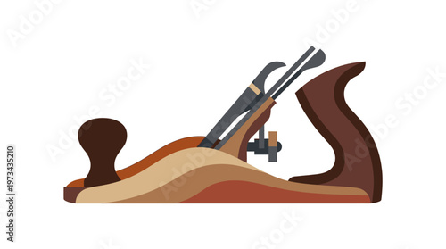 Flat woodworking hand plane tool for Hobby and Recreation Projects