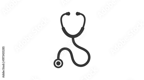 stethoscope icon isolated on background medical tool