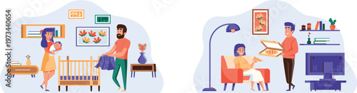 A cozy evening of family bonding and a busy day of home preparation