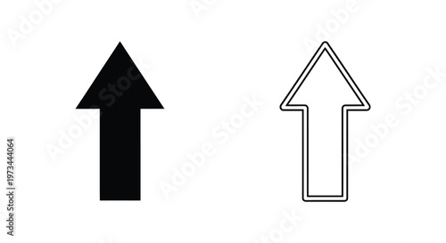Up Arrows Icons Vector