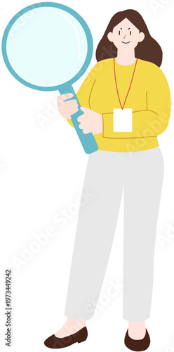 돋보기를 든 사람