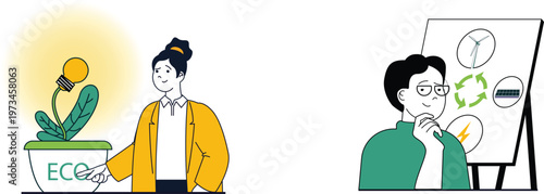 Innovation in sustainable energy and environmental conservation efforts