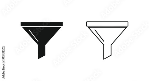 Free Download Funnel icons set Vector - GFXLoad