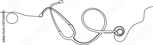 Continuous Line Drawing of a Business Woman Working on Laptop