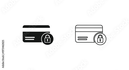 Secure Credit Card Payment Icons Vector