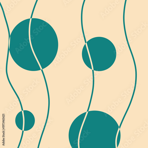 teal beige abstract layers collection