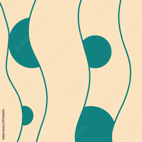 teal beige abstract layers collection