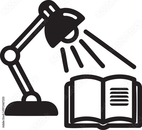 The depiction of an illuminated book symbolizing the importance of knowledge and enlightenment through education