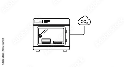 CO2 incubator for cell culture, laboratory equipment, scientific research, biotechnology