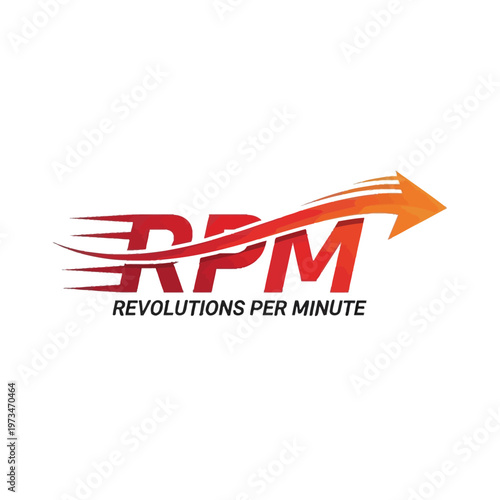 Revolutions Per Minute RPM Logo Design.