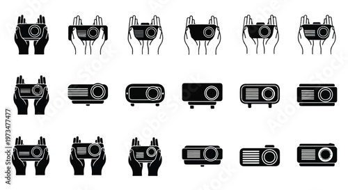 Collection of various action cameras.