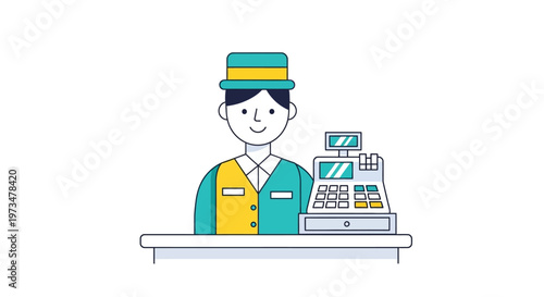 Smiling man wearing yellow vest.