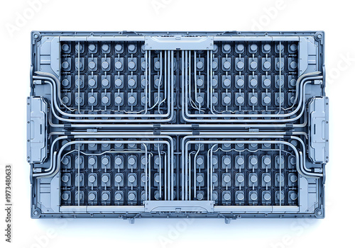 Modern lithiumion battery pack with intricate cooling system design