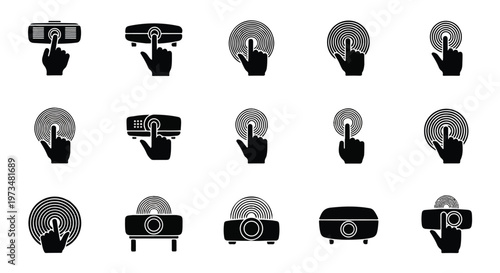 Collection of various camera icons.