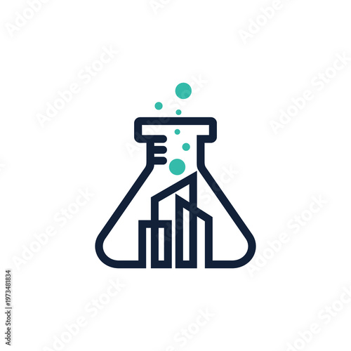 Laboratory Equipment Science Beaker Icon.
