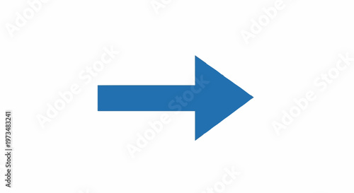 A simple, solid blue arrow points to the right against a clean white background Free Download A simple, solid blue arrow points to the right against a clean white background - GFXLoad