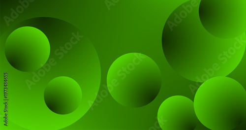 Copy Space Abstract background with Emerald Orbs for graphic design