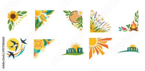 Summer Solstice Corner Set