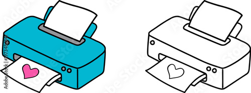 Cute Home Office Printer Device Icon