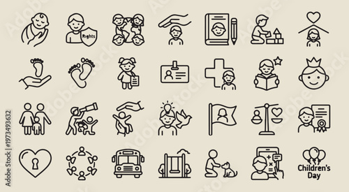 charity volunteering support icons, hand drawn social help illustrations, creative community service graphics, decorative nonprofit organization elements, sketchy donation and aid symbols, organic hum