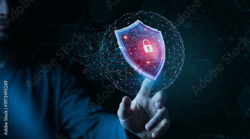 Photos Cybersecurity alert: AI-powered digital shield protection against cyber attacks