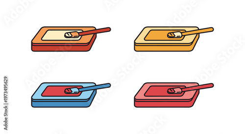 Ointment Slab Line art vector minimal abstract design illustration