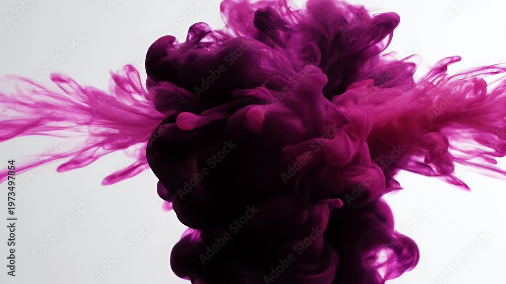 custom made wallpaper toronto digitalAbstract Magenta And Dark Purple Ink Cloud Explosion In Water.