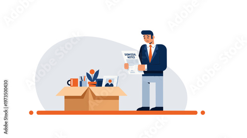 Two men moving boxes and office equipment in a workspace environment