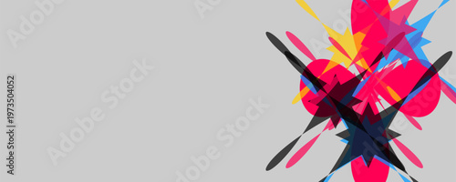 Dynamic abstract expressionism a burst of color and form in modern art captivating visual energy and movement