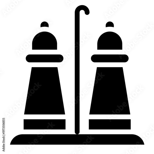 Seasoning icon glyph style vector graphic illustration. Suitable for website design, app, template.