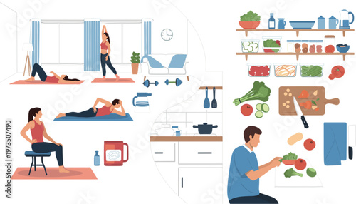 Pixel art gaming icons spiral with arcade machines controllers coins hearts and retro video game elements in 8 bit style vector illustration