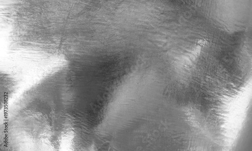 Shiny silver metal plate