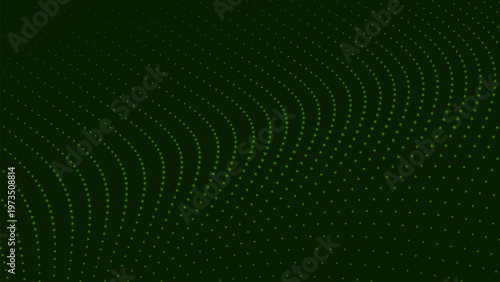 Abstract background of moving particles. Futuristic dotted wave. Big data. 3D vector illustration