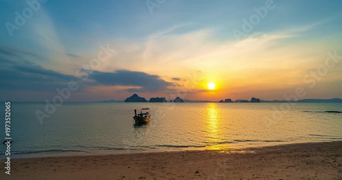 Beautiful 4K Time lapse of Majestic sunrise or sunset sky landscape Amazing light of nature cloudscape sky and Clouds moving away rolling.Colorful dark sunset cloud Footage timelapse Travel background