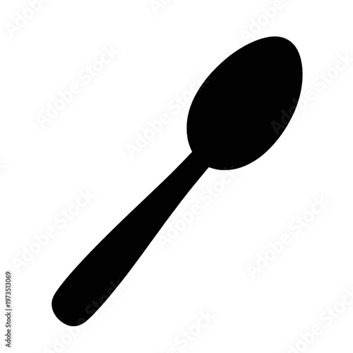 Minimalist Spoon Line Icon