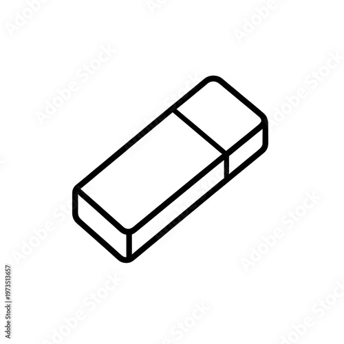 Rectangular USB Flash Drive 3d Icon