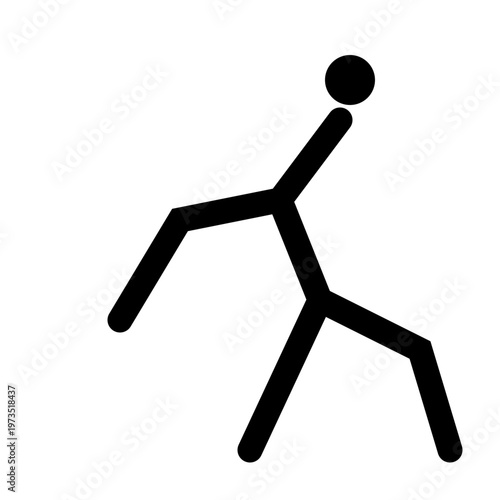 vector illustration of a man jumping