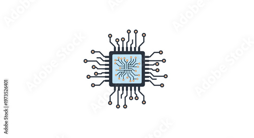 Microchip electronic circuit board component.