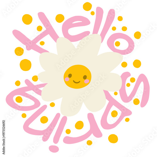 Hola primavera en margarita.