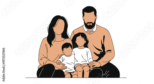 family vector design art work