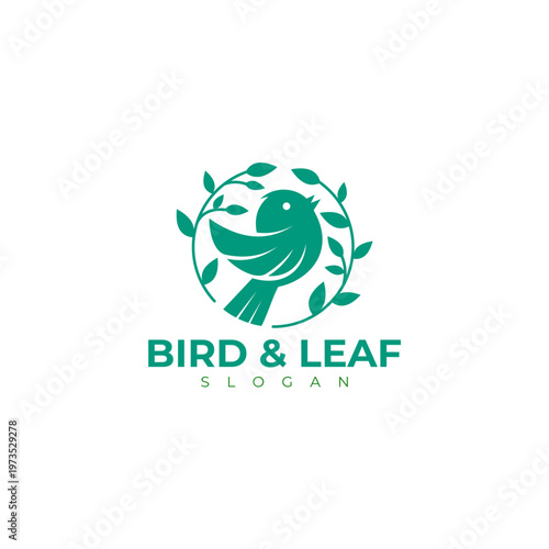 seagull logo is in a cage, bird logo and tree design combination