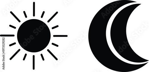 vector illustration of with the sun