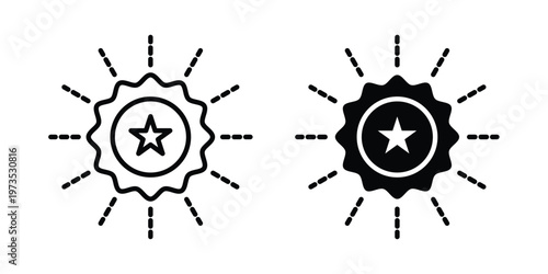 Additional skills icon symbol. Icon in flat style and line. Black and white